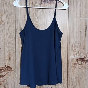 Apt 9 Navy Chiffon Camisole Size Small